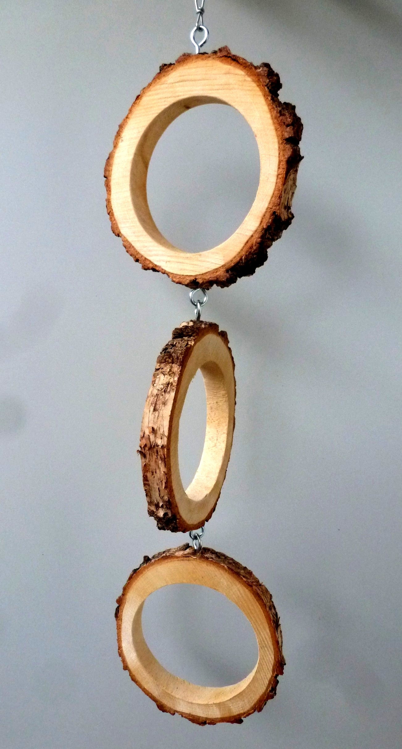 Ringschaukel aus drei Ringen für kleine Vögel